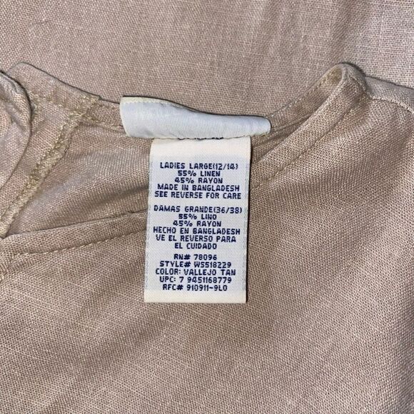 White Stag Shift Dress Tan Women's Large - Picture 7 of 7